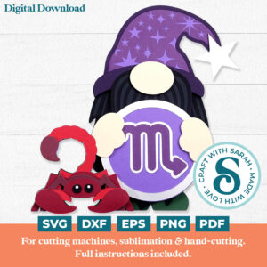 Scorpio Gnome SVG - Male
