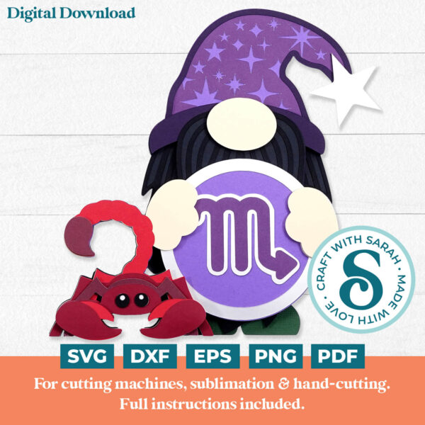 Scorpio Gnome SVG - Male