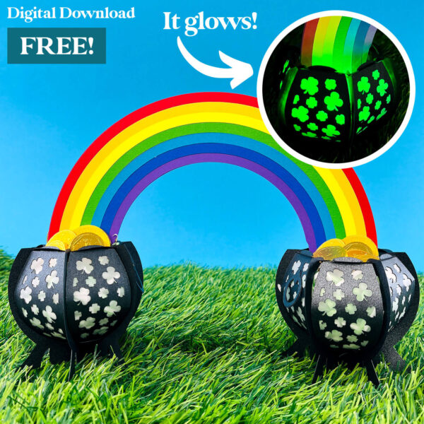 Rainbow Lantern for St Patrick's Day