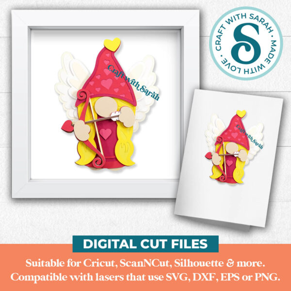 Cupid Gnome SVG - Female - Image 2