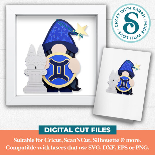 Gemini Gnome SVG - Female - Image 2