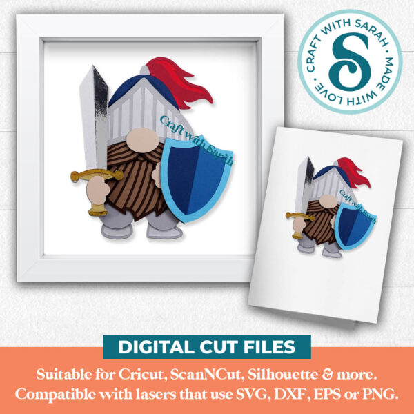 Medieval Gnome SVG - Male - Image 2