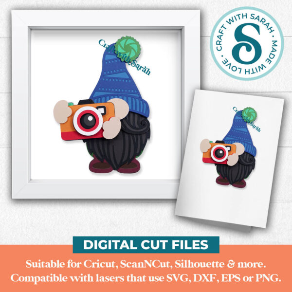 Photographer Gnome SVG - Male - Image 2