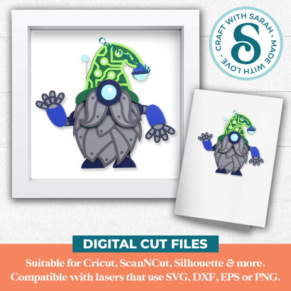 Robot Gnome SVG - Male - Image 2