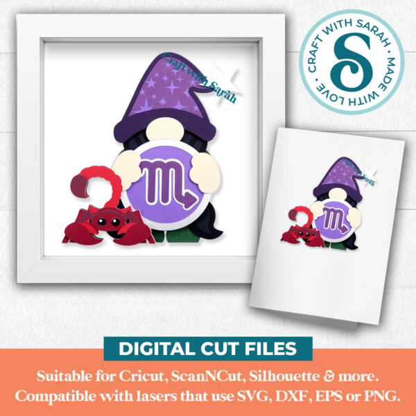 Scorpio Gnome SVG - Female - Image 2
