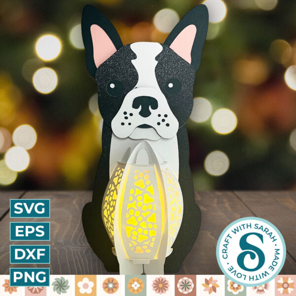 Boston Terrier Lantern