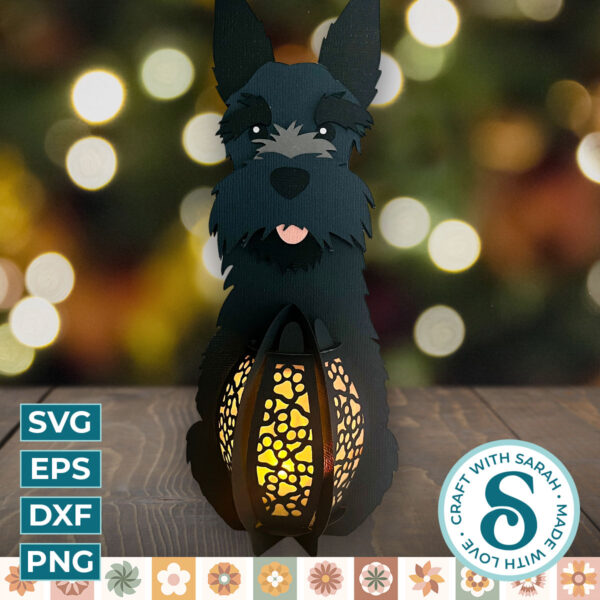 Scottish Terrier Lantern
