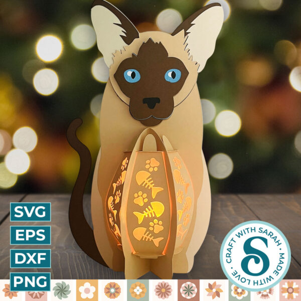 Siamese Cat Lantern
