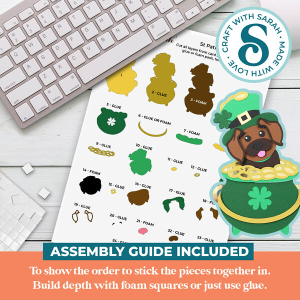 St Patrick's Day Dog SVG - Image 3
