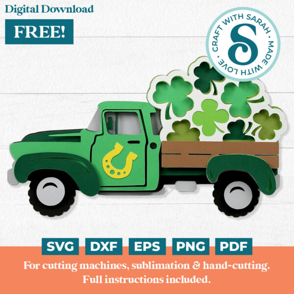 St Patrick's Day Truck SVG
