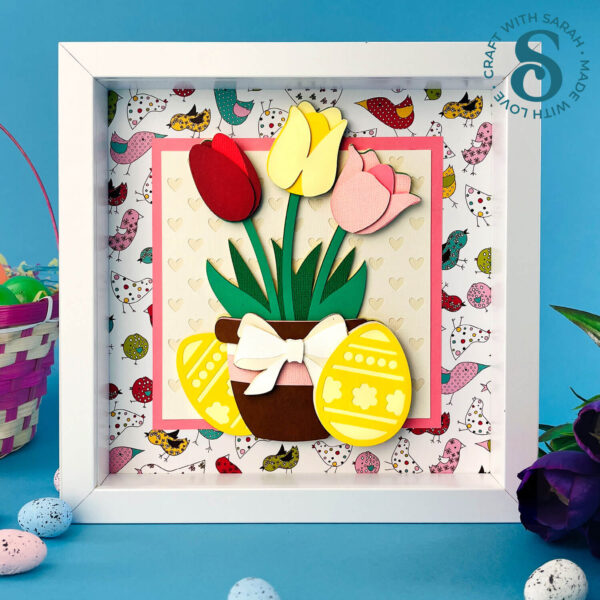 Easter Flower Pot with Tulips - Image 2