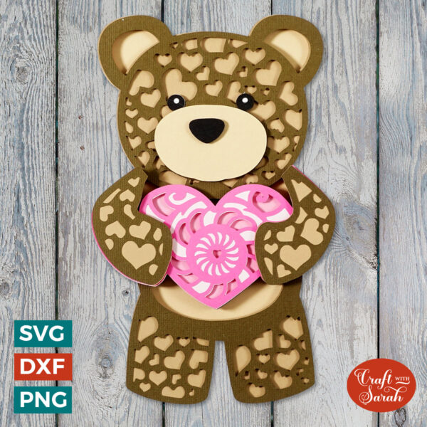 Valentine Teddy Bear SVG