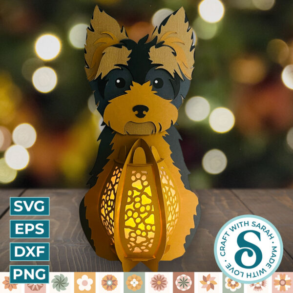 Yorkshire Terrier Lantern - Black & Tan