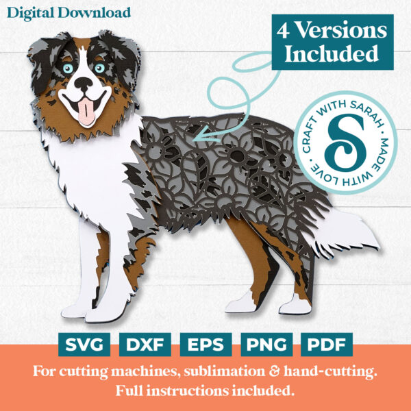 Australian Shepherd SVG (Version 2)