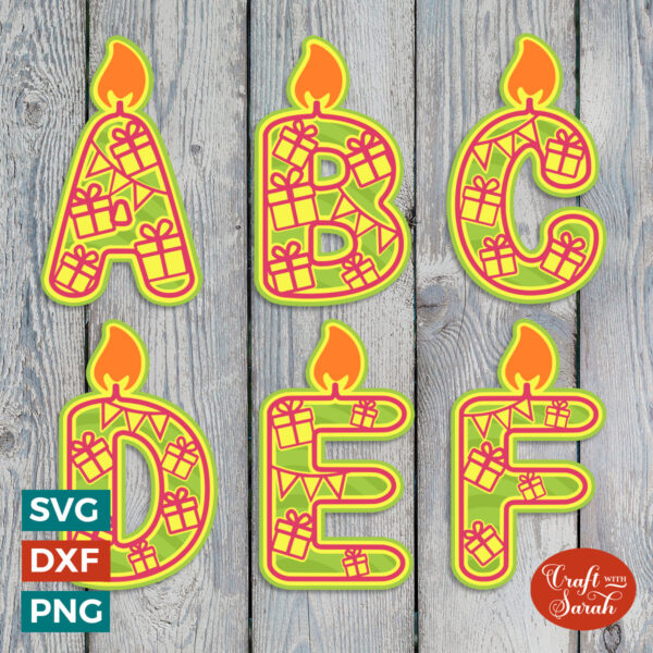 Birthday Alphabet & Numbers Set
