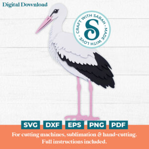 Stork SVG (Stork Bird)
