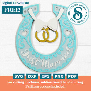 Wedding Horseshoe SVG