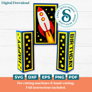 Outer Space Castle Card