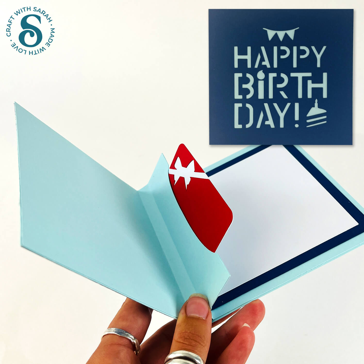 Pop out birthday gift card holder