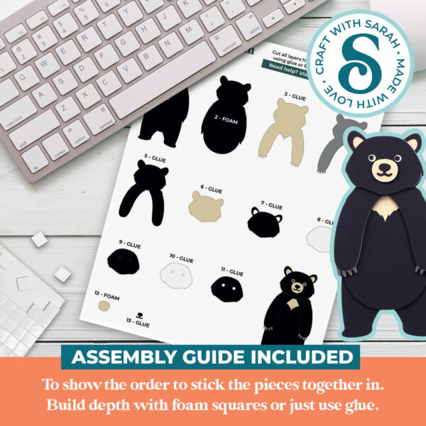 Black Bear SVG (Cute Animal Series) - Image 2