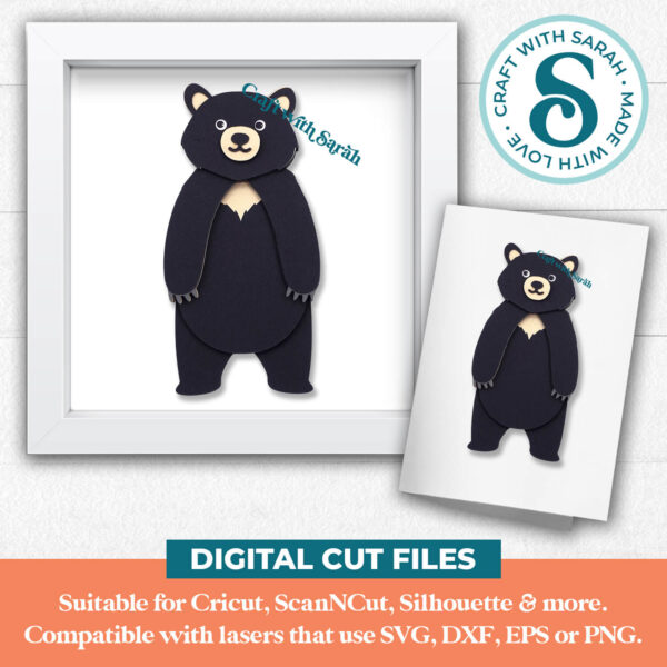 Black Bear SVG (Cute Animal Series) - Image 3