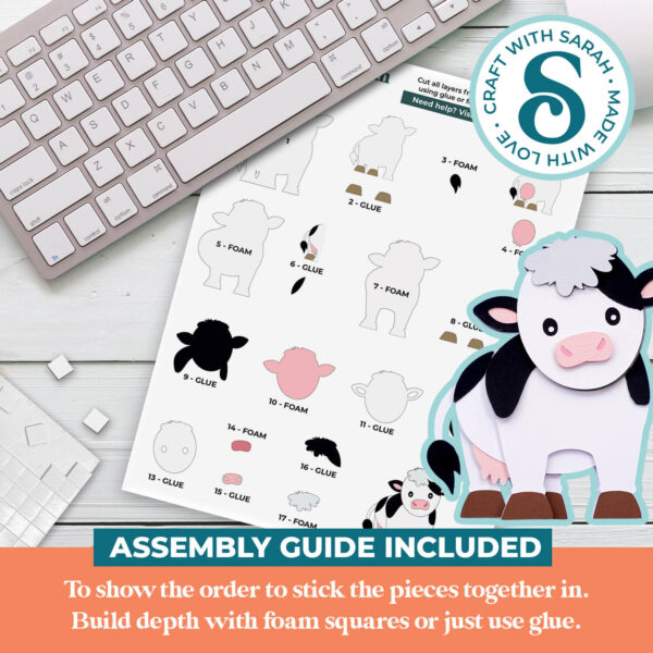 Cow SVG (Cute Animal Series) - Image 3