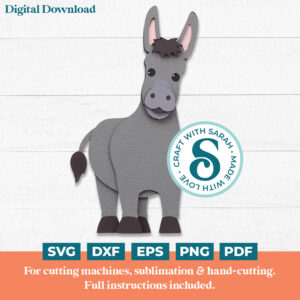 Donkey SVG (Cute Animal Series)