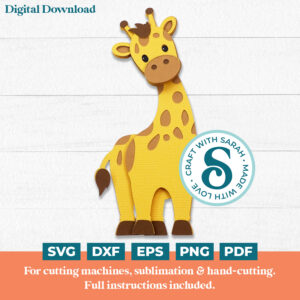 Giraffe SVG (Cute Animal Series)