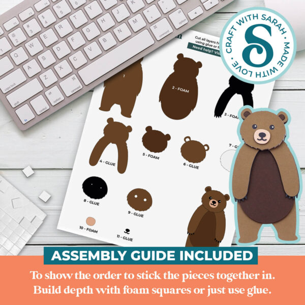 Grizzly Bear SVG (Cute Animal Series) - Image 3