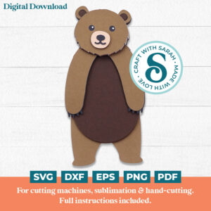 Grizzly Bear SVG (Cute Animal Series)