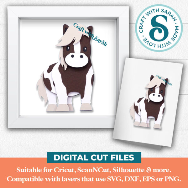 Horse with Patches SVG (Cute Animal Series) - Image 2