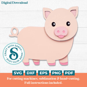 Pig SVG (Cute Animal Series)
