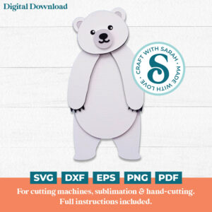 Polar Bear SVG (Cute Animal Series)