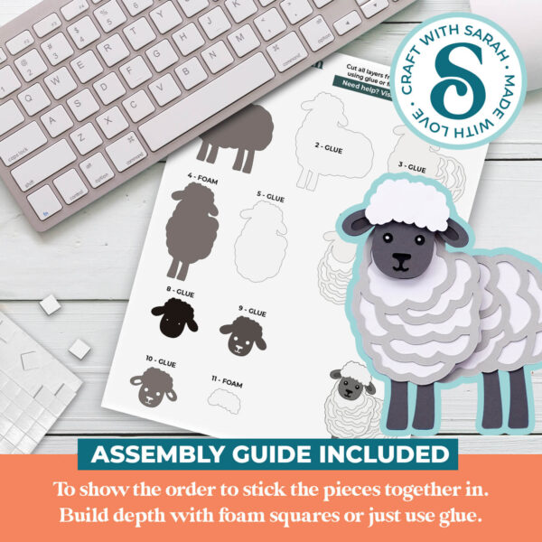 Sheep SVG (Cute Animal Series) - Image 3