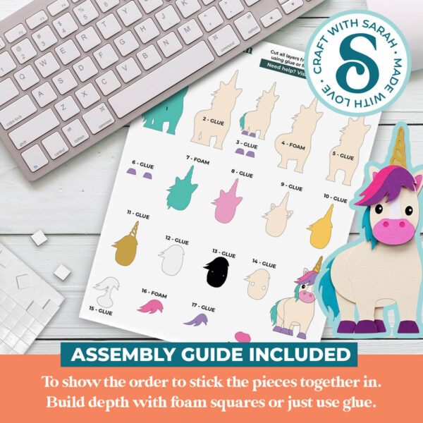 Unicorn SVG (Cute Animal Series) - Image 3
