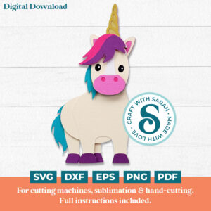 Unicorn SVG (Cute Animal Series)