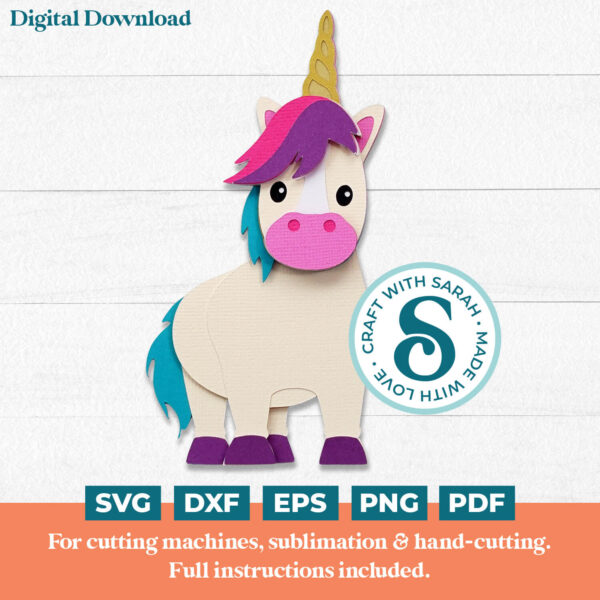 Unicorn SVG (Cute Animal Series)