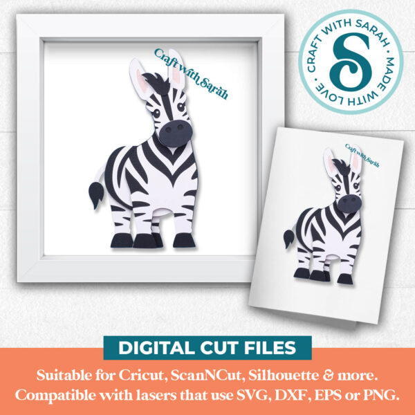 Zebra SVG (Cute Animal Series) - Image 2