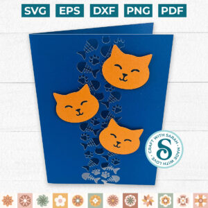 Cats Cutout Pattern Card