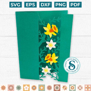 Daffodil Cutout Pattern Card