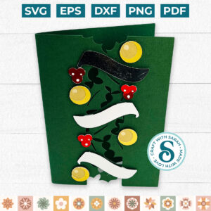 Holly Cutout Pattern Card