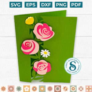 Roses Cutout Pattern Card