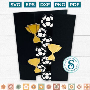 Soccer Cutout Pattern Card