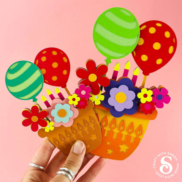 Birthday Balloons Flower Pot - Image 4