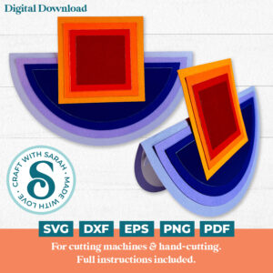 Rocker Card Template (Square with Smooth Edges)