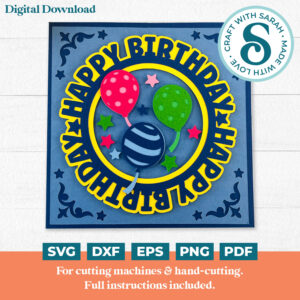 Word Circle Card (Birthday)