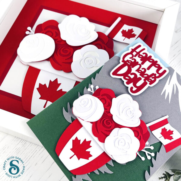 Canada Day Flower Pot with Roses - Image 4