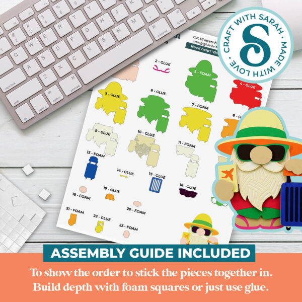 Vacation Gnome SVGs - Image 3