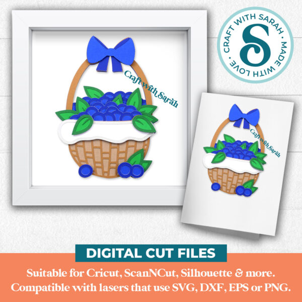 Blueberry Basket SVG - Image 2