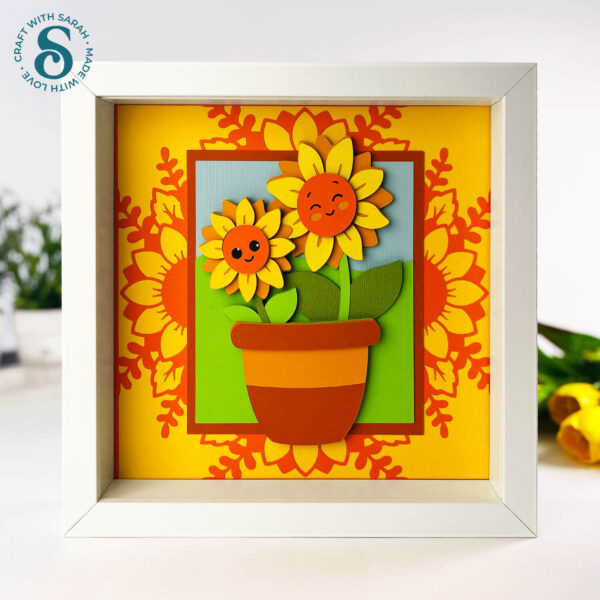 Father's Day Flower Pot with Sunflower Family - Image 3